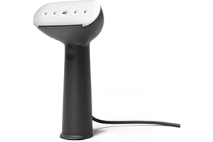 Steamery Handheld Clothes Steamer Cirrus 3, 1200W, US Plug, Heated Ironing Plate, Fast Heat Up, Garment Wrinkle Remover, Black