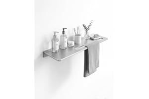 Wall-Mounted Stainless Steel Towel Rack,Bathroom Organizer for Stylish Storage