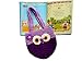 Life Space Cute Happy Owl Mini Purse / Handbag, Nature Soft Cotton/Milk Fiber, Crochet, Handmade - Great Special Present for 2,3,4,5,6 Year Preschool Girls (purple)