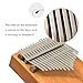 Portable kalimba 17 Keys Thumb Piano,Study Instruction and Tune Hammer,with EVA Waterproof Hard Protective Case Gift for Kids Adult Beginners Professional.