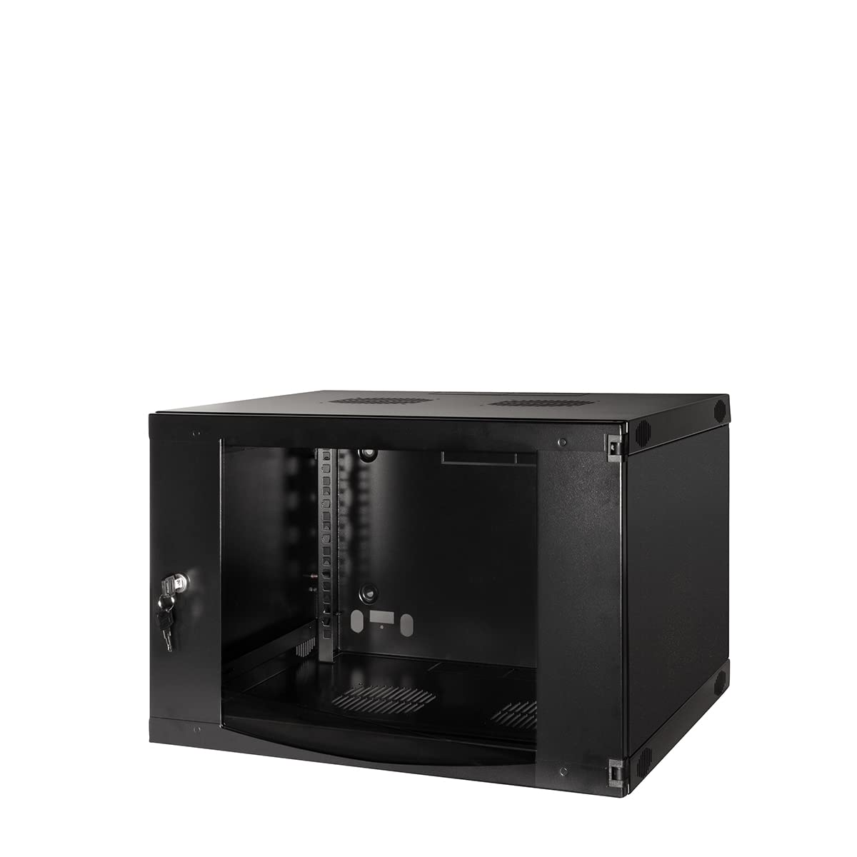 Logilink Professional W06F64B One-Piece Wall Enclosure, 19" Black