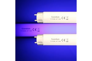 Flyercatch 2 Pack 18 inch F15T8/BL 350BL Replacement Black Light Blue Bulbs, F15W T8 BL Linear Replacement F25T8/350BL/18 Tubes