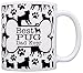 Dog Owner Gifts Best Pug Dad Ever Paw Pattern Gift Coffee Mug Tea Cup Bone Pattern