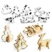 Christmas Cookie Biscuit Stainless Steel Cutter 8packs - Christmas Tree, Snowman, Sleigh, Elk for Kids/Party