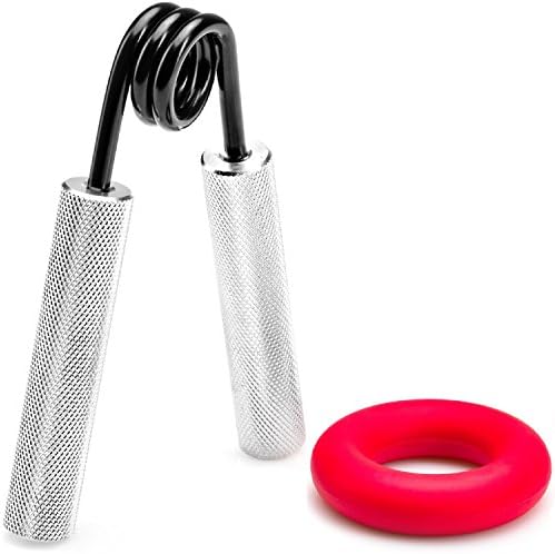 Opptimes Hand Grip Strengthener Kit – Finger, Wrist and Forearm Exerciser - Non-Slip Resistance Gripper Set for Workouts, Recovery, Rehab &amp; Stress Relief