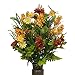 Wild Flower with Lilac and Daisy Silk Flower Bouquet with Stay-In-The-Vase® Design Flower Holder(LG1586)