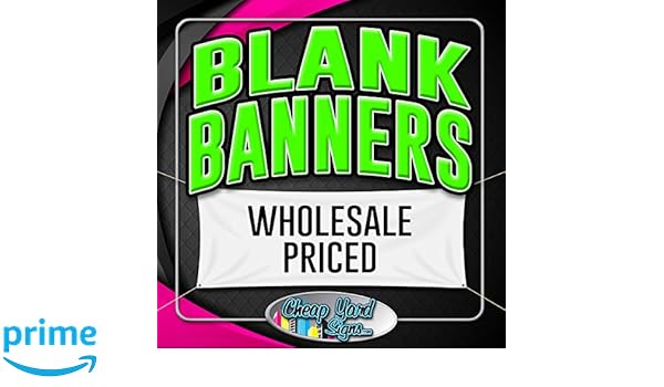 Amazon Com 2x3 Blank White Banner 13oz 24 X36 Vinyl Banner