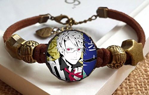 Single Twist Leather Rope Bracelet chain for Anime Bungou Stray Dogs Cos Gift V