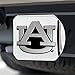 FANMATS - 14946 NCAA Auburn University Tigers Chrome Hitch Cover Silver 3.4