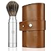 Miusco Badger Hair Shaving Brush Travel Kit with Leather Case