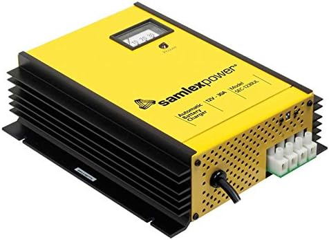 Samlex Battery Charger - 3 Stage.12 VDC, 30 Amp, c/w Dip Switch & Lugs.ETL Safety Listed (147492A)