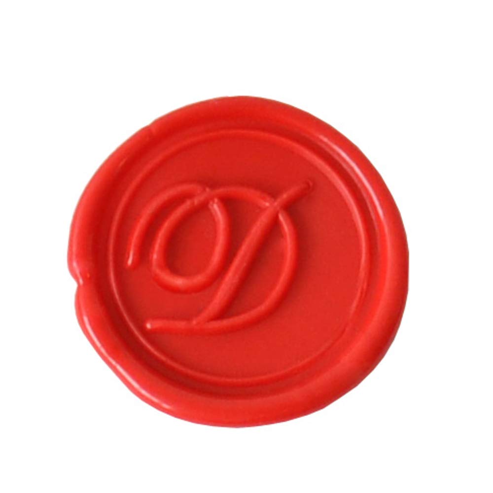Jacques Herbin 40304T - A brass seal with varnished wooden handle - Modern English - The Letter D - Manufactured in France - Creative Art Tool - Wax Stamp — image 1