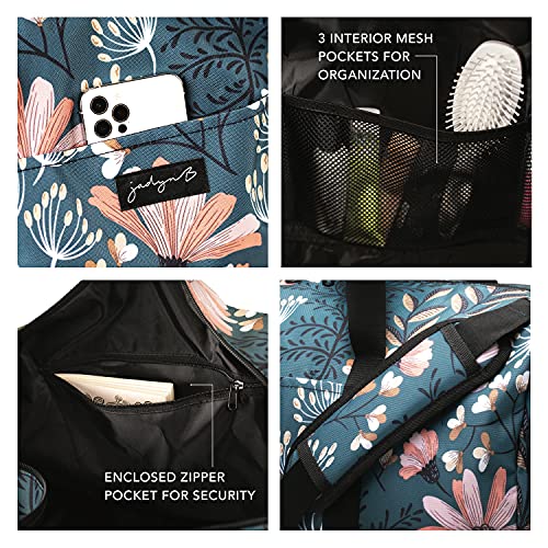 Jadyn B 22" Women's Large Duffel/Weekender Bag with Shoe Pocket, Travel