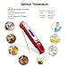 Outdepot Digital Instant Read Cooking Meat Thermometer - Collapsible Pocket Thermometer with Magnetic Back, Long Probe Grilling Thermometer LCD Screen - for Food, Meat, Grill, BBQ, Milk and Bath Water