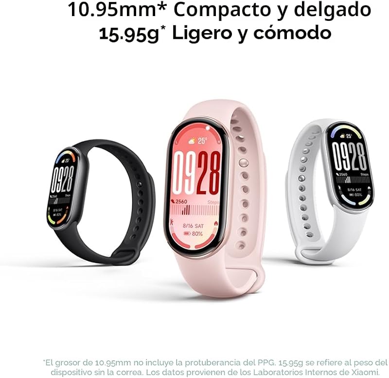Smart Band 10, Pulsera Inteligente, 21 días, Negro