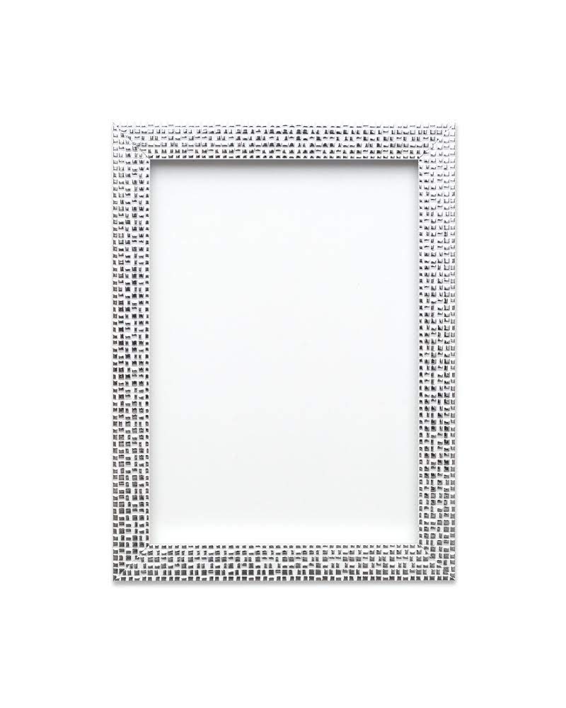 Flat Bright/Mirror effect/Pop star Picture/Photo/Poster frame - With an MDF backing board - Silver Bling Colour A3 Size