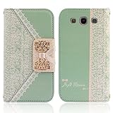 Towallmark(TM)Fresh Cute Flip Wallet Leather Case Cover for Samsung Galaxy S3 i9300