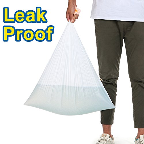 Trash Bags,TOLOCO Ultra Strong Garbage Bags,Tall Kitchen Drawstring Trash Can Bags,16 Gallon,Fresh Clean,120 Count,Ultra Strong Unscented Multipurpose Garbage Bags for Kitchen Trash Can/Bin