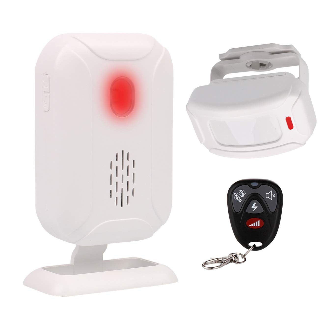Mengshen Motion Sensor Alarm, Driveway Entry Alert Support 5 Modes, 36 Tunes, Long Transmission Distance (Remote Control Included)