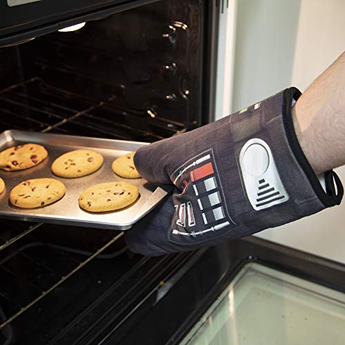 Star Wars Darth Vader Oven Mitt Set - Grill and Cook on The Dark Side - One Size - Pair of 2