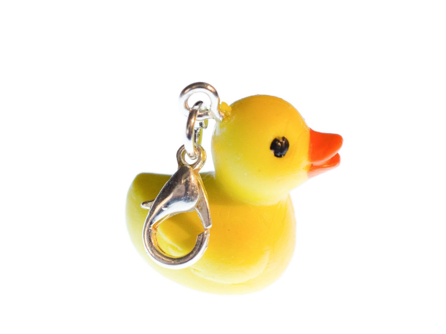 Miniblings Duck Rubber Ducks Charm Pendant Zipper Pull Squeaky Bath Duckie