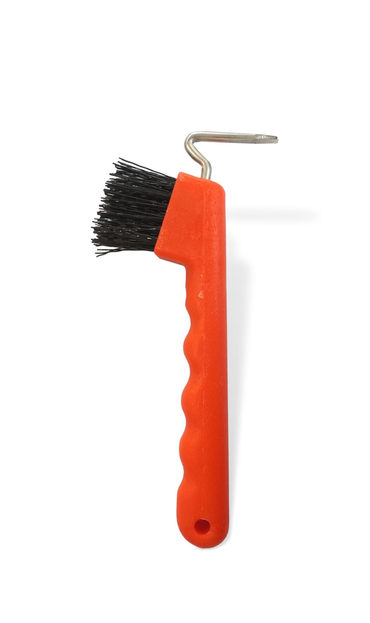 Hoof Pick for Horses Donkey Goats Hoof with Extra Sturdy Brush and Ergonomic Handle (Red)