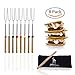 Extending Marshmallow Roasting Sticks-Set of 8-32 Inch.Telescoping STAINLESS STEEL Smores Skewers;Hot Dog Forks.Campfire,fire pit,Camping. SAFE FOR KIDS. Storage Bag, S'mores eBook