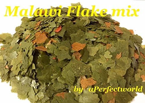 Malawi Flake Food Mbuna,Cichlid,Tropical Aquarium Fish Feed Mix Spirulina +Algae (1 KG)