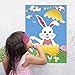 Pin The Egg On The Bunny Easter Party Game for Party Supplies,Boy & Girl Party Games for Toddlers Easter Party Decorations Favors