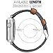 SKYLET Bands Compatible with Apple Watch, 38mm/42mm Canvas Fabric Genuine Leather Straps with Metal Clasp Compatible with Apple Watch Series 4 40mm/44mm Series 2 Series 1 Series 3 Edition (No Tracker)