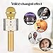 Karaoke Microphone Wireless With Bluetooth Speaker - Instagram 5000+Likes iPhone Android PC Smartphone Portable Handheld Microphone for Singing Recording Interviews or Kids Home KTV Party