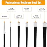 LOPHE 6 Pcs Pedicure Toenail Tools Kit Stainless Steel Ingrown Nail Care view 3