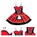 Halloween Dress Vitalismo Wench Little Hooded Cosplay Dress with Cape Gloves