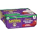 Annie's Organic Whole Milk Yogurt, Summer Strawberry, 4.4 oz