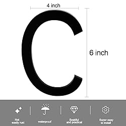 6 Inch Self-adhesive House Numbers, Modern House