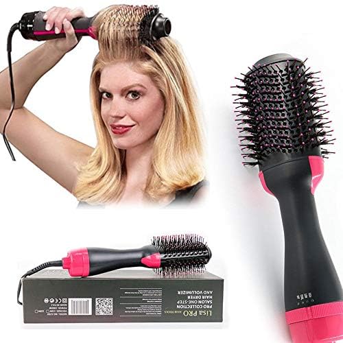 One Step Hair Dryer Ionico Collection Salon Big Hair Pro Volumiser Ceramic 1000 W 2-in-1 Black Pro Collection Salon Hair Dryer and Volumizer