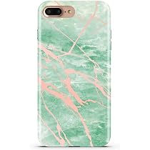 Amazon.com: CASES A LA MODE Turquoise Mint Green and Rose Gold Chrome  Marble Phone Case Protective TPU for iPhone 7 Plus/iPhone 8 Plus : Cell  Phones & Accessories