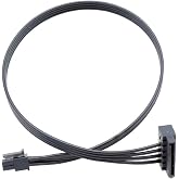 Furlet HDD SATA Power Cable SATA 15 Pin to Mini 6 Pin ATX Adapter Compatible with Dell Inspiron 3653 3650 Series,3655 3250/3252/3268 3660 3667 3668 3670 V3668 Mini 6 Pin Motherboards