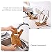 Sulimy Pot Lids Holder Bamboo Pan Lids Holder Foldable Lid Shelf Kitchen Utensils Holders Wooden Lid Spoon Rest Tray Dish Drainer Pan Pot Drying Rack Tableware For Kitchen Accessory