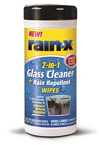 UPC 079118200220, Rain-X 630022 Glass Cleaner and Rain Repellent Wipes - 25 Count