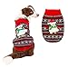 BINGPET Dog Ugly Christmas Sweater Classic Xmas Turtleneck Knitwear with Penguin Pattern, Pet Holiday Sweater Coat Winter Warm Cloth