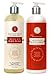 Spa Destinations Gift Set Clean Scent Argan & Acai Body Wash and Tropical Scent Argan & Acai Body Lotion 16 ounce 2 piece set