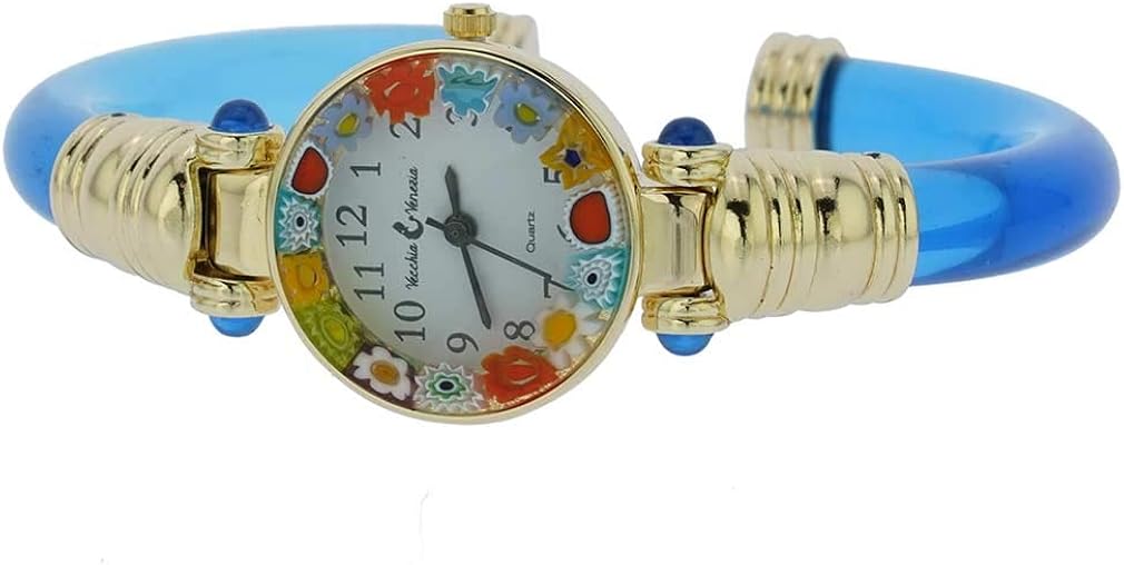 GlassOfVenice Women's Murano Glass Bangle Watch Amazon.co.uk Watches