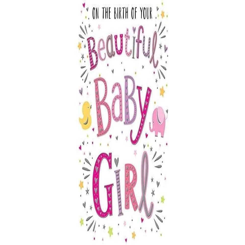 Regal Publishing Modern Beautiful Baby Girl Birth - 8 x 6 inches