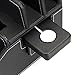 MobileVision Charging Station & Compatible Adapter for Apple Watch Charger, Organize Phones Tablets Tech Gear & Laptops, Executive Stand w/Compartments, Black