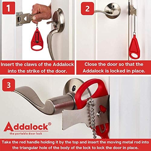 Portable Door Lock, Travel Lock, AirBNB 