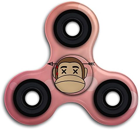 Office Desk Gadget - Monkey-emojis Tri Fidget Hand Spinner Toy For ADD / ADHD / Anxiety / Autism And Stress Relief Adult Children
