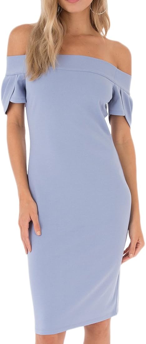 one shoulder tulip dress