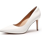 DREAM PAIRS Women's High Heels Pump Closed Pointed Toe Slip On Stiletto Dress Shoes Fashion Wedding Bridal Work Office Comfortable Pumps Shoes