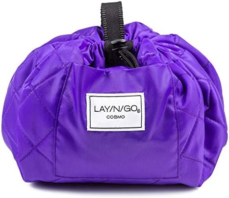 Lay-n-Go Drawstring Makeup Bag – Purple, 20 inch - Travel Cosmetic Bag and Jewelry, Electronics, Toiletry Bag – Perfect Holiday Gift 2 Lay-n-Go Drawstring Makeup Bag – Purple, 20 inch - Travel Cosmetic Bag and Jewelry, Electronics, Toiletry Bag – Perfect Holiday Gift